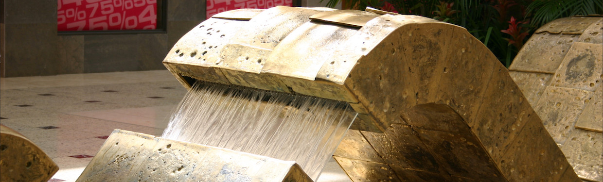 Brunnen im Einkaufszentrum, ECE, Einkaufspassage Niedersachsen
