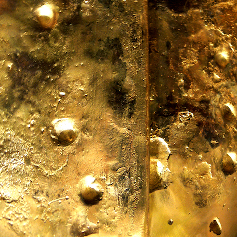 Material des Brunnen-Kunstwerk vergoldeter Stahl Messing gegossen